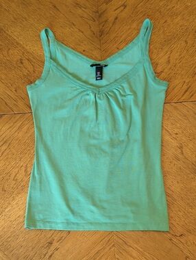 Y2K H&M Green V-Neck Camisole